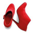 Rote Ankle Boots
