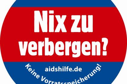 Logo der DAH-Kampagne "Nix zu verbergen?"