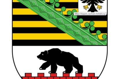 Das Landeswappen von Sachsen-Anhalt